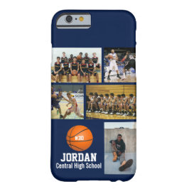 Persoonlijk Basketball Photo Collage Name Team # Case-Mate iPhone Case