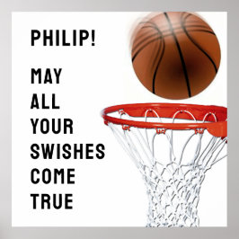 Persoonlijk Basketball Poster