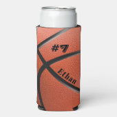 Persoonlijk Basketball Seltzer Blikjeskoeler (Seltzer Voorkant)