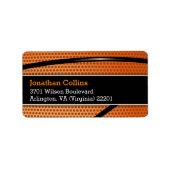 Persoonlijk Basketball | Sport Etiket (Voorkant)