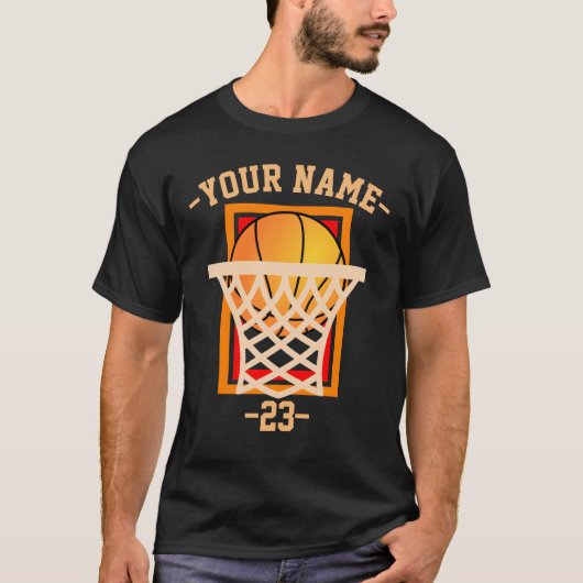 Persoonlijk Basketball T-shirt (Voorkant)