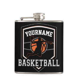 Persoonlijk Basketballer NAME Slam Dunk Team Heupfles