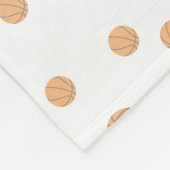 Persoonlijk Basketbalpatroon Fleece Deken (Hoek)