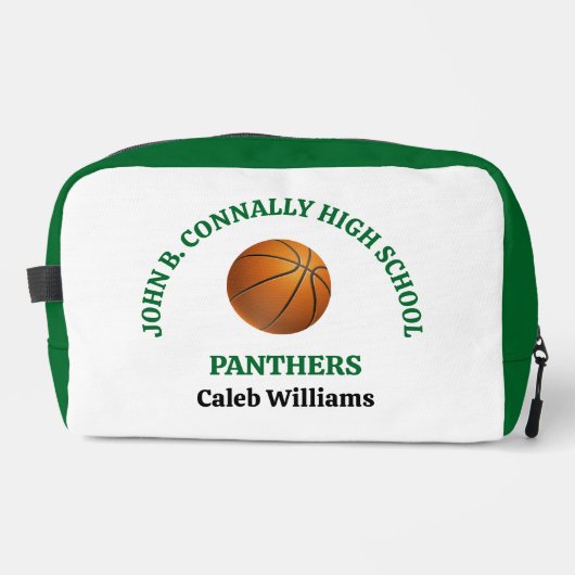 Persoonlijk basketbalspeler op de middelbare schoo toilettasje (Voorkant)
