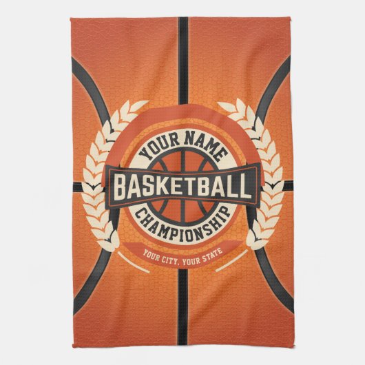Persoonlijk Basketbalteam Speler Aangepaste Atleet Theedoek (Verticaal)