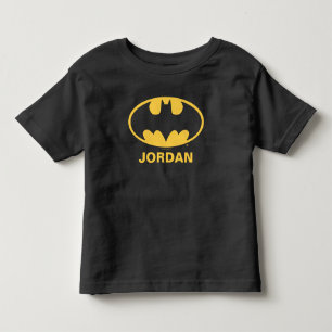 Persoonlijk Batman-symbool   Ovale Logo Kinder Shirts