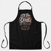 Persoonlijk BBQ Grill Master Schort Cadeau voor Pa (Voorkant)