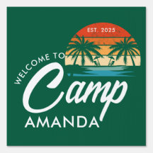 Persoonlijk beachkamp vrijgezellenfeest aangepast