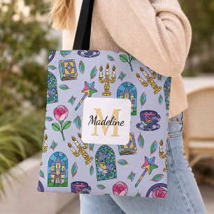Persoonlijk Beauty and the Beast-boek voor meisjes Tote Bag