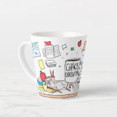 Persoonlijk Bedank Geschenk Beste Docent Koffie Latte Mok (Linkerhoek)
