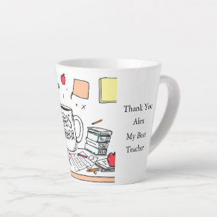 Persoonlijk Bedank Geschenk Beste Docent Koffie Latte Mok