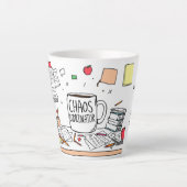 Persoonlijk Bedank Geschenk Beste Docent Koffie Latte Mok (Voorkant)