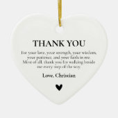 Persoonlijk Bedank Ornament Geschenk voor Vader &  (Voorkant)