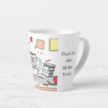 Persoonlijk bedankcadeau voor de beste leraar koff