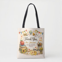 Persoonlijk bedankje voor leraar watercolor cadeau