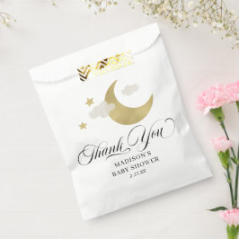 Persoonlijk bedankt Baby shower Moon & Stars Fa Bedankzakje