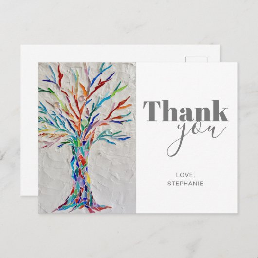 Persoonlijk bedankt Briefkaart (Voorkant / Achterkant)