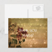 Persoonlijk bedankt Briefkaart (Voorkant / Achterkant)