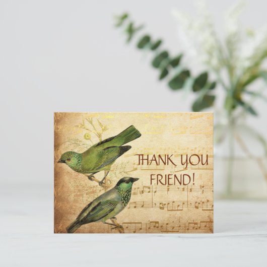 Persoonlijk bedankt Briefkaart (Staand voorkant)