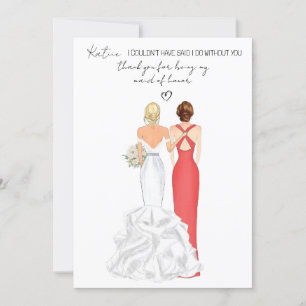 Persoonlijk Bedankt dat je mijn getuige bent gewee Kaart