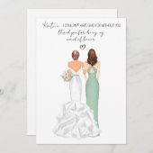 Persoonlijk bedankt dat je mijn getuige bent gewee kaart (Voorkant / Achterkant)