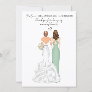 Persoonlijk bedankt dat je mijn getuige bent gewee kaart