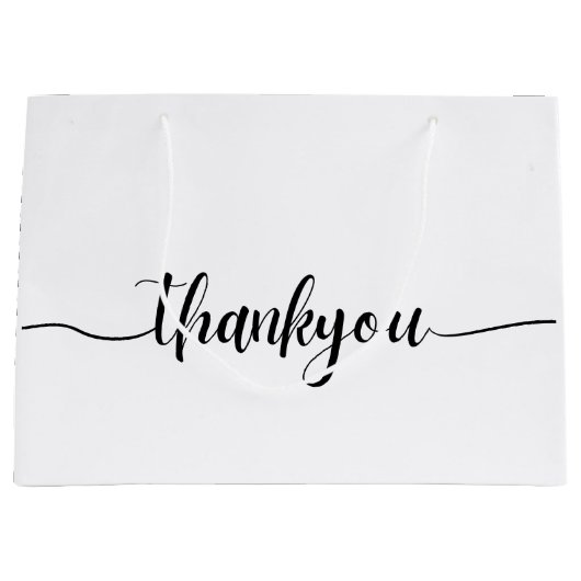 Persoonlijk bedankt met de aangepaste Logo Busines Groot Cadeauzakje (Voorkant)