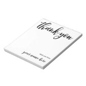 Persoonlijk bedankt Notitieblok (Linkerzijde)