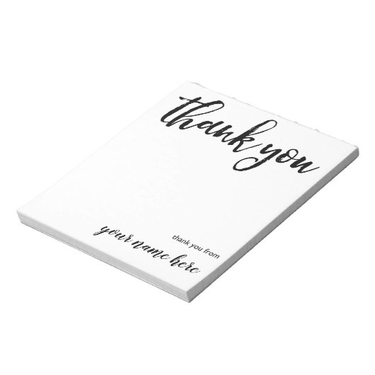 Persoonlijk bedankt Notitieblok (Linkerzijde)