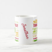 Persoonlijk Bedankt voor het waarderen Bericht Koffiemok (Center)