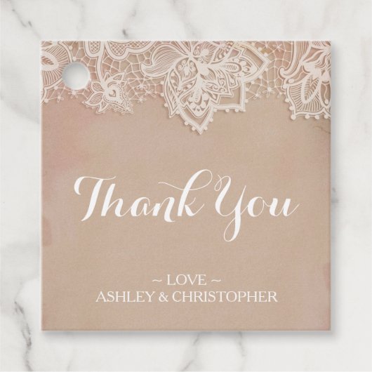 Persoonlijk bedankt voor je bruiloft voor Label (Voorkant)