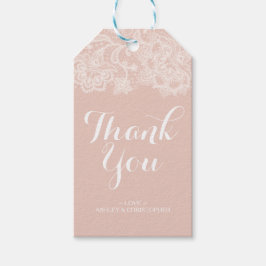 Persoonlijk bedankt voor je bruiloft voor Label Cadeaulabel