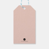 Persoonlijk bedankt voor je bruiloft voor Label Cadeaulabel (Achterkant)