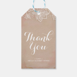 Persoonlijk bedankt voor je bruiloft voor Label Cadeaulabel