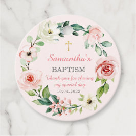 Persoonlijk bedankt voor je creditcard Baptism Gir Bedankjes Labels