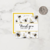 Persoonlijk bedankt voor je kaart met hommelmodel notitiekaartje (Voorkant / Achterkant in situ)