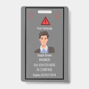 Persoonlijk bedrijf personeels-ID-badge voor koord Badge