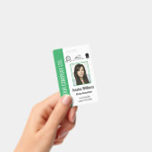Persoonlijk Bedrijfs Certificaat Groene Werknemer Badge (Handheld)