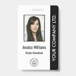 Persoonlijk bedrijfs-employee ID-badge zwart Badge