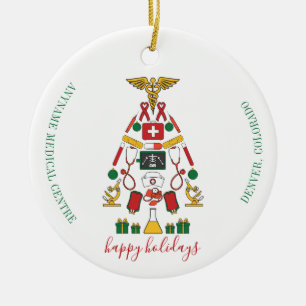 Persoonlijk Bedrijfs Medisch Centrum Kerstmis Keramisch Ornament