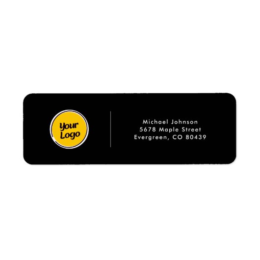 Persoonlijk bedrijfslogo | Aangepast zakelijk Etiket (Voorkant)