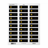 Persoonlijk bedrijfslogo | Aangepast zakelijk Etiket (Full Sheet)