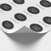 Persoonlijk bedrijfslogo  | Aangepast zakelijk ges Cadeaupapier (Hoek)