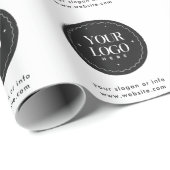 Persoonlijk bedrijfslogo  | Aangepast zakelijk ges Cadeaupapier (Rol Hoek)