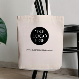 Persoonlijk bedrijfslogo Eenvoudige zakelijke bood Tote Bag