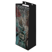 Persoonlijk Bedrijfslogo | Eigen Merk Verpakking Wijn Cadeautas (Achterkant Gekanteld)