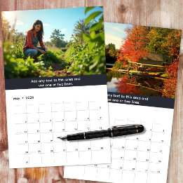 Persoonlijk bedrijfslogo en foto's neutraal grijs kalender