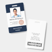 Persoonlijk bedrijfslogo en personeelsfoto ID Badge (Voor- en achterkant)