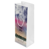 Persoonlijk bedrijfslogo | Promotioneel Zakelijk Wijn Cadeautas (Achterkant Gekanteld)