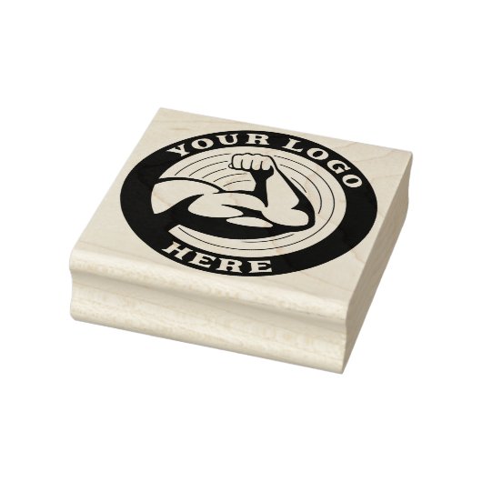 Persoonlijk bedrijfslogo voor sportschool rubberstempel (Stempel)